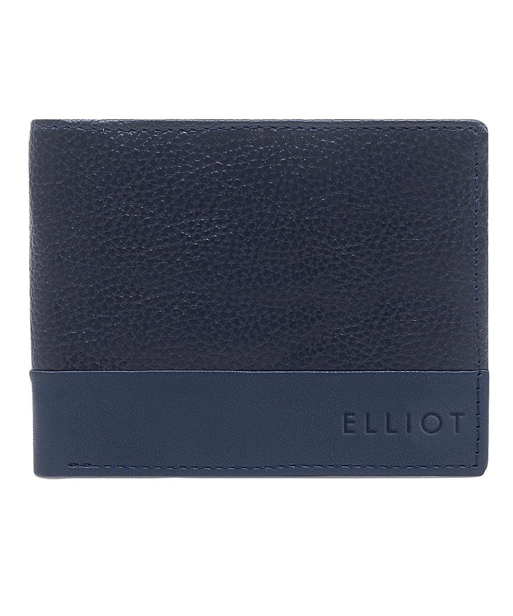 ELLIOT Blue Color Nature Friendly Vegan Leather Bi Fold Men Wallet