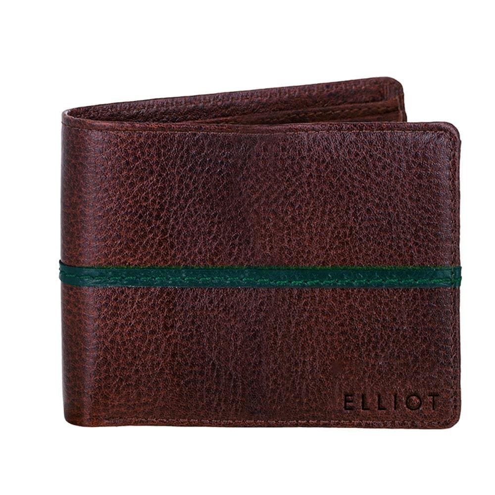 ELLIOT Newton Brown Genuine Leather Bi Fold Men Wallet