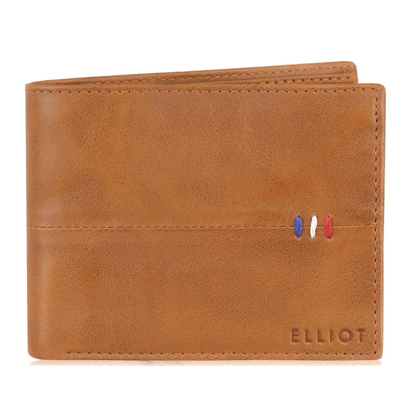 ELLIOT Daniel Beige Nature Friendly Vegan Leather Bi Fold Men Wallet