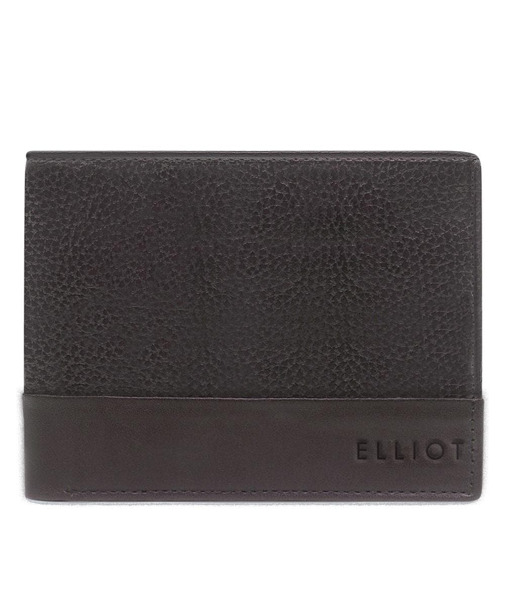 ELLIOT Brown Color Nature Friendly Vegan Leather Bi Fold Men Wallet