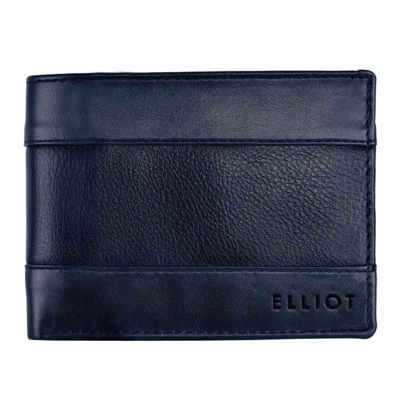 ELLIOT Blue Color Nature Friendly Vegan Leather Bi Fold Bi Fold Men Wallet