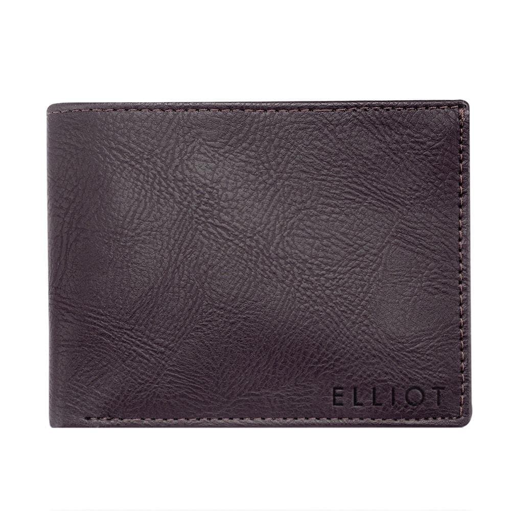 ELLIOT Veteran III Brown Nature Friendly Vegan Leather Bi Fold Men Wallet