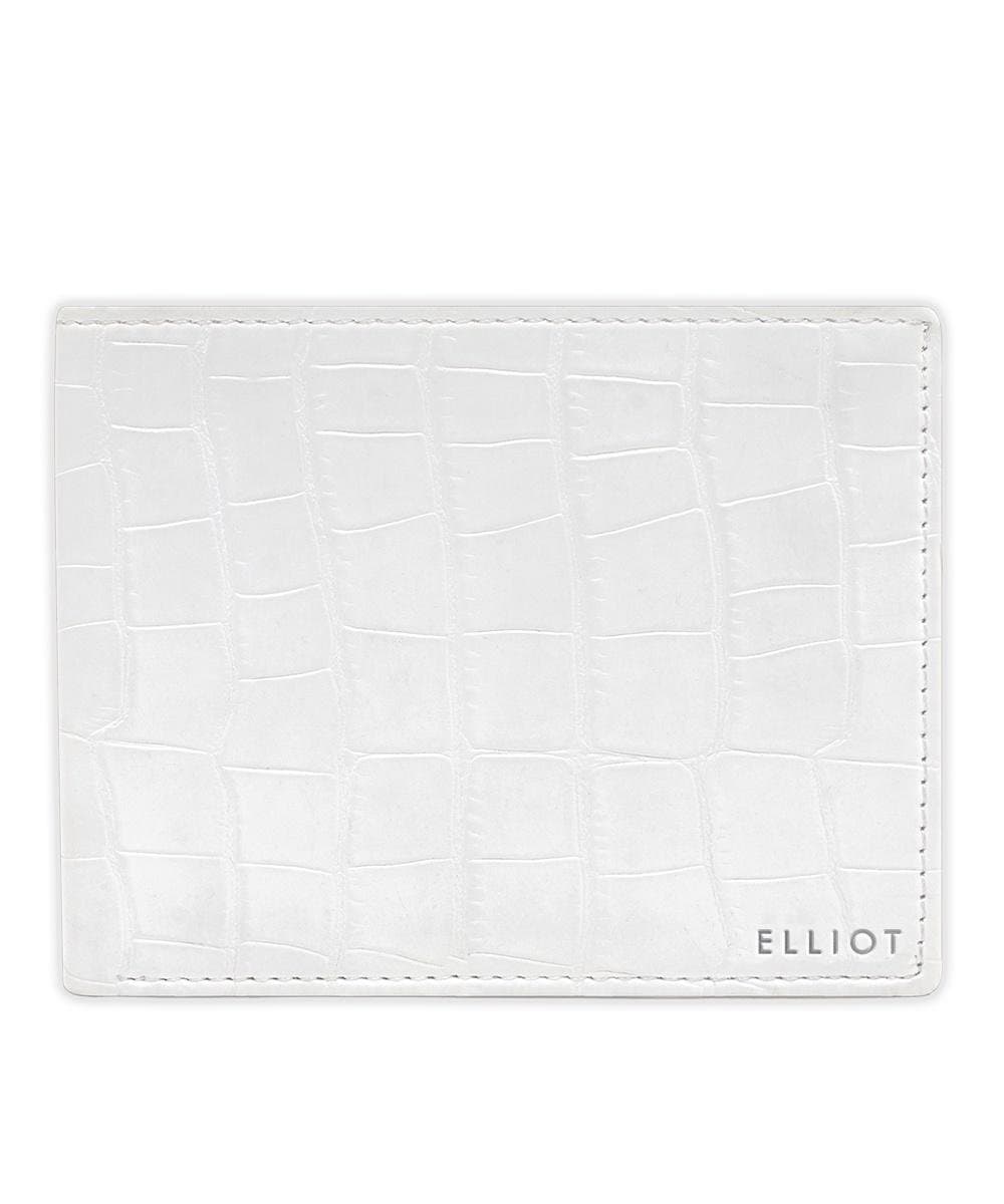 ELLIOT White Color Nature Friendly Vegan Leather Bi Fold Bi Fold Men Wallet