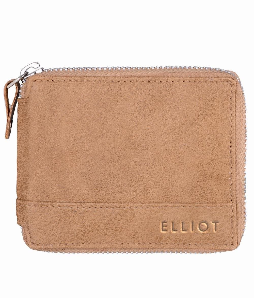 ELLIOT Zipper IV Beige Nature Friendly Vegan Leather Zipper Men Wallet