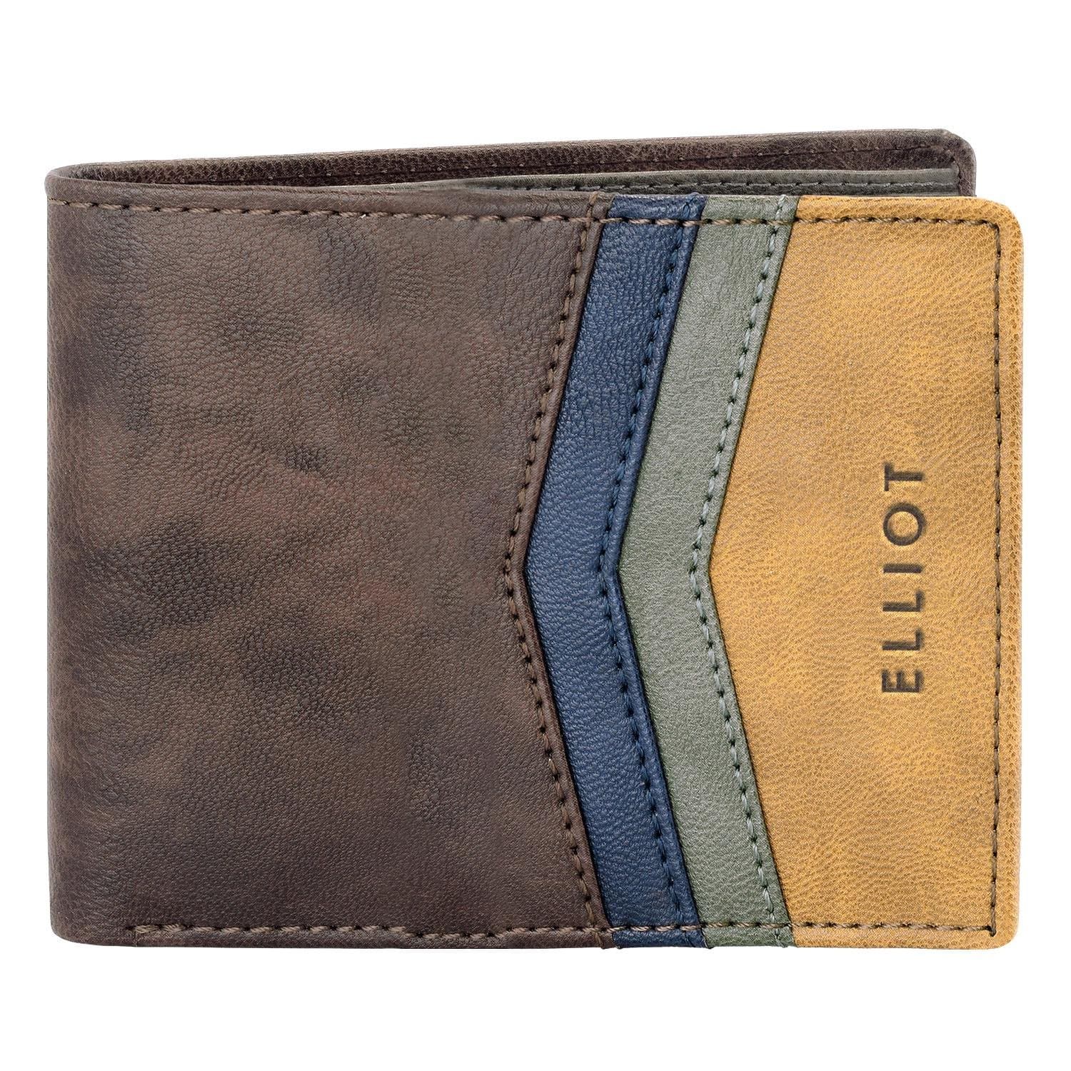ELLIOT Brye IV Brown Nature Friendly Vegan Leather Bi Fold Men Wallet