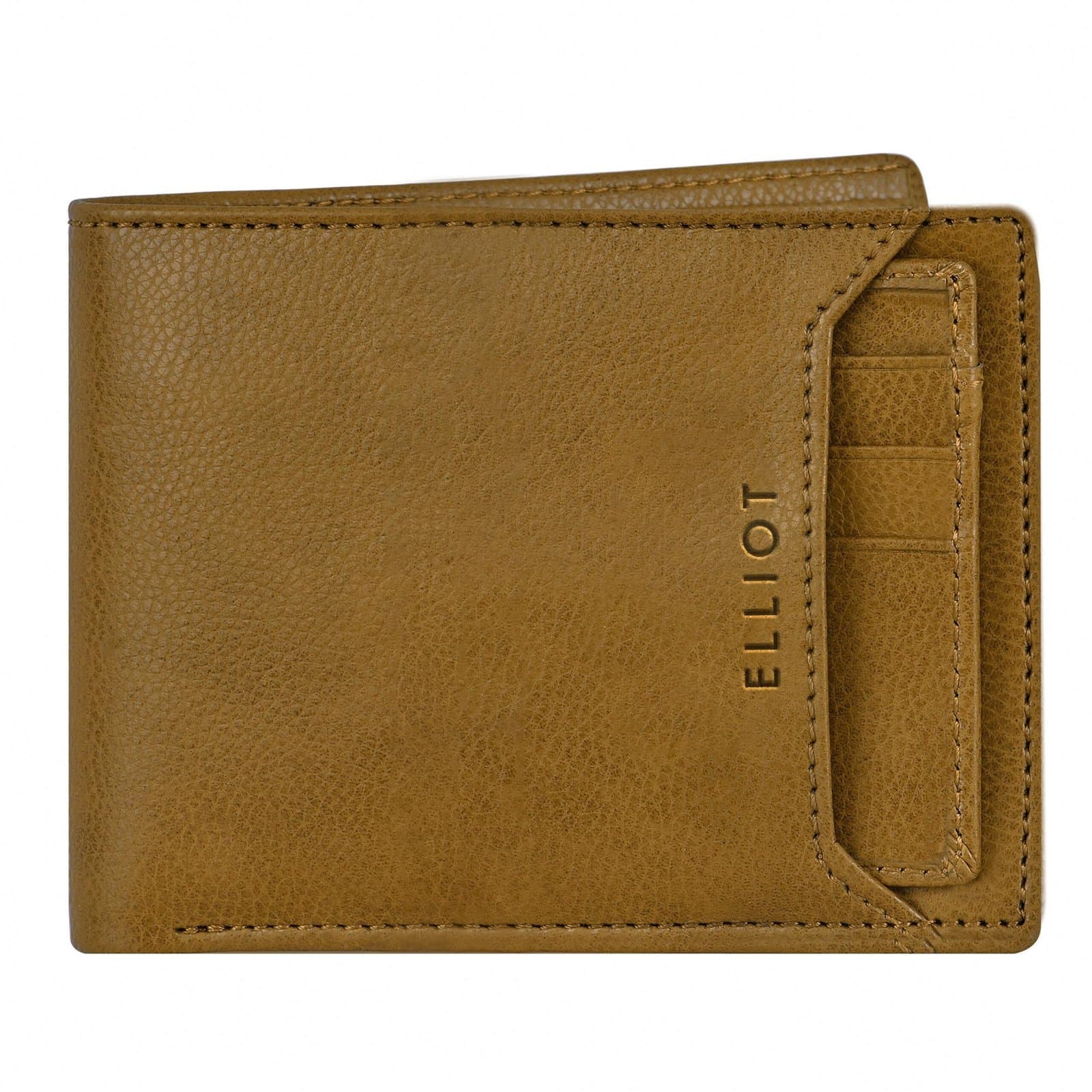 ELLIOT Duke VI Beige Nature Friendly Vegan Leather Bi Fold Men Wallet