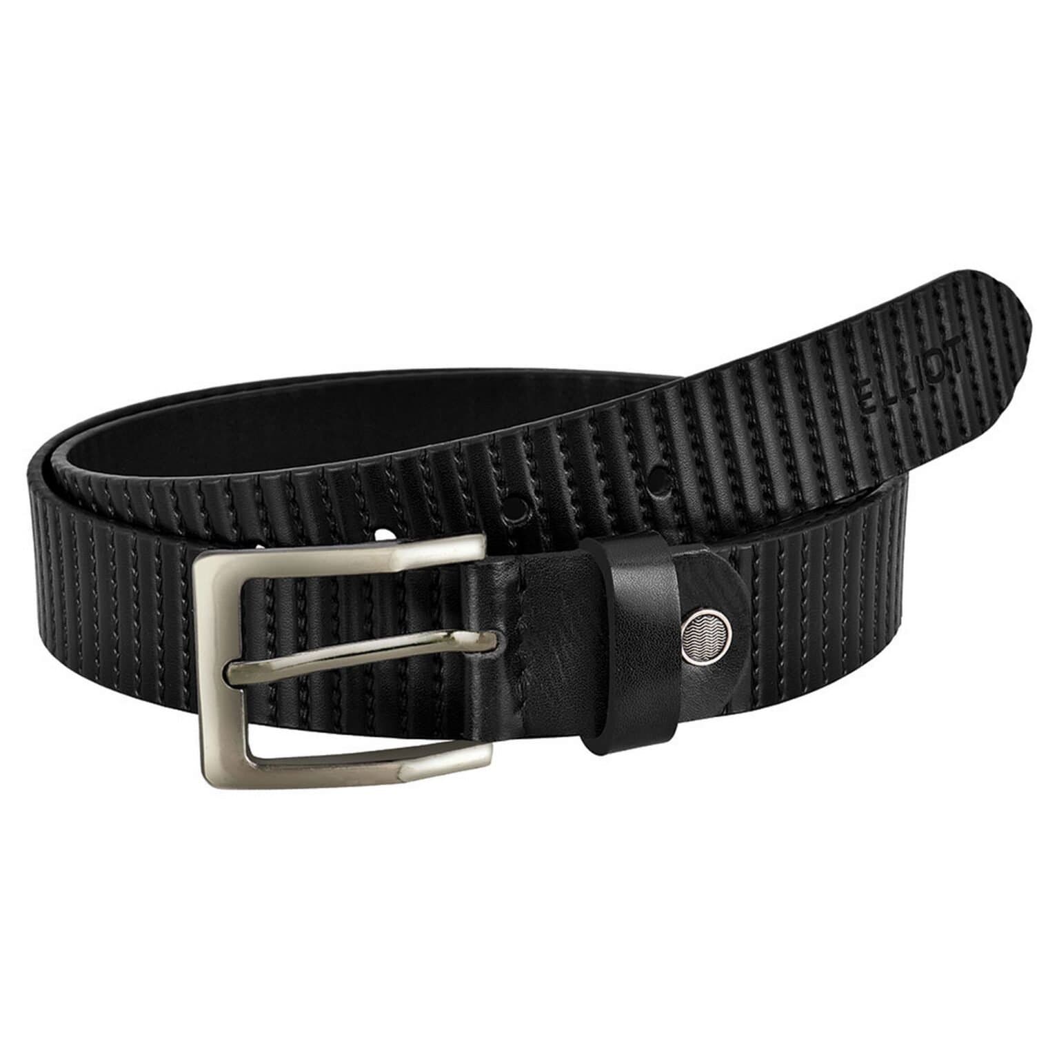 Elliot Casual II Series Men’s Belt, Black Color, Durable Screw Buckle, Real Leather, Best for Everyday Wear, 42 Inch, 35mm Width, Comes with 6 Month Warranty