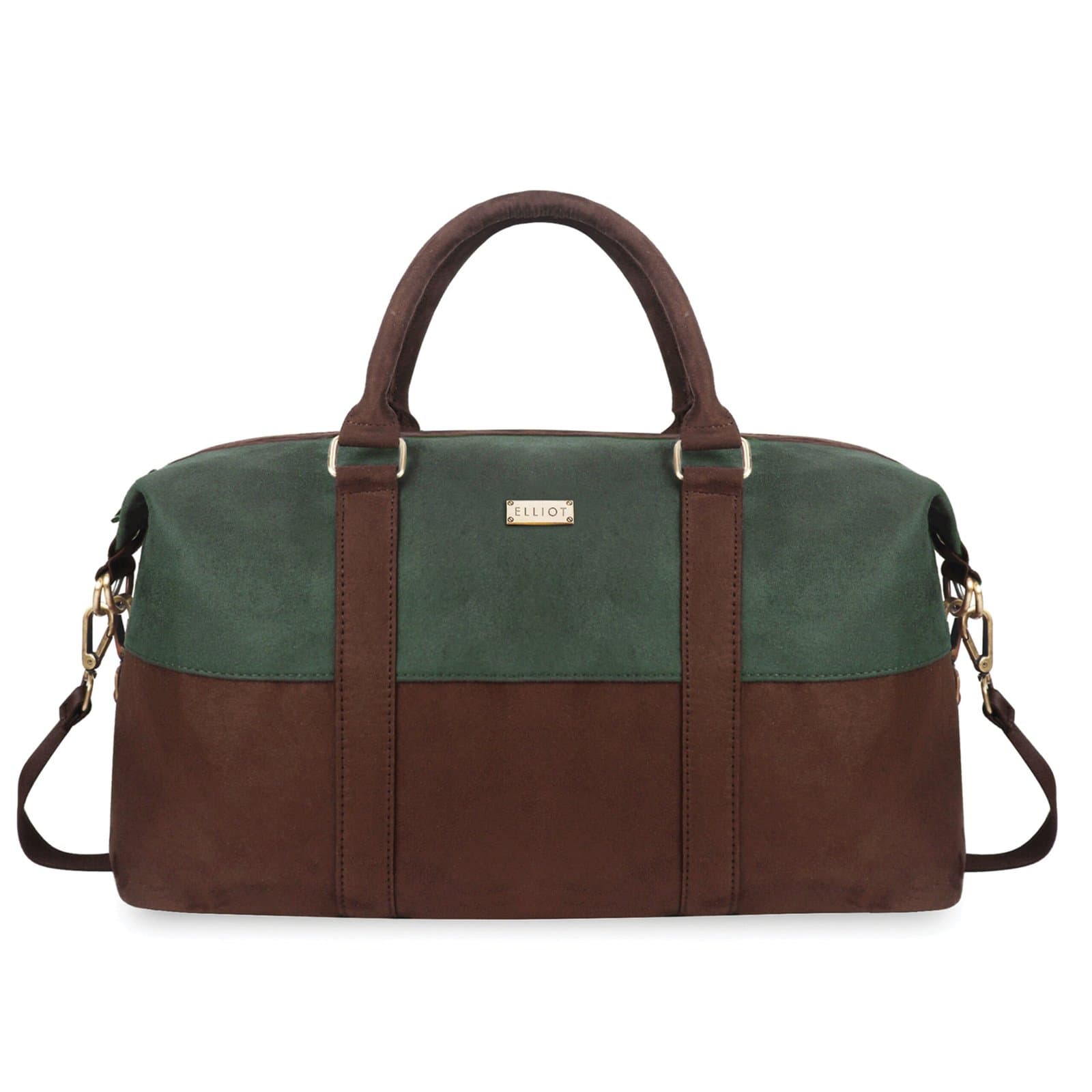 Elliot Anush II Vegan Leather Duffel Bag – Spacious Main Compartment, Inner Zip & Open Pockets, Adjustable Strap, Ideal for Weekend Travel, Unisex Design