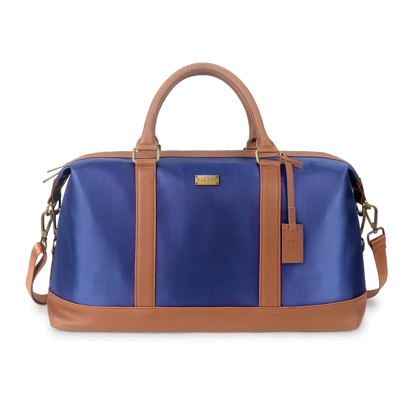 Elliot Hydra Series Duffel Bag | Water Resistant Blue Travel Luggage Bag | Unisex Use with Zip Closure, Inner Pockets & Detachable Strap