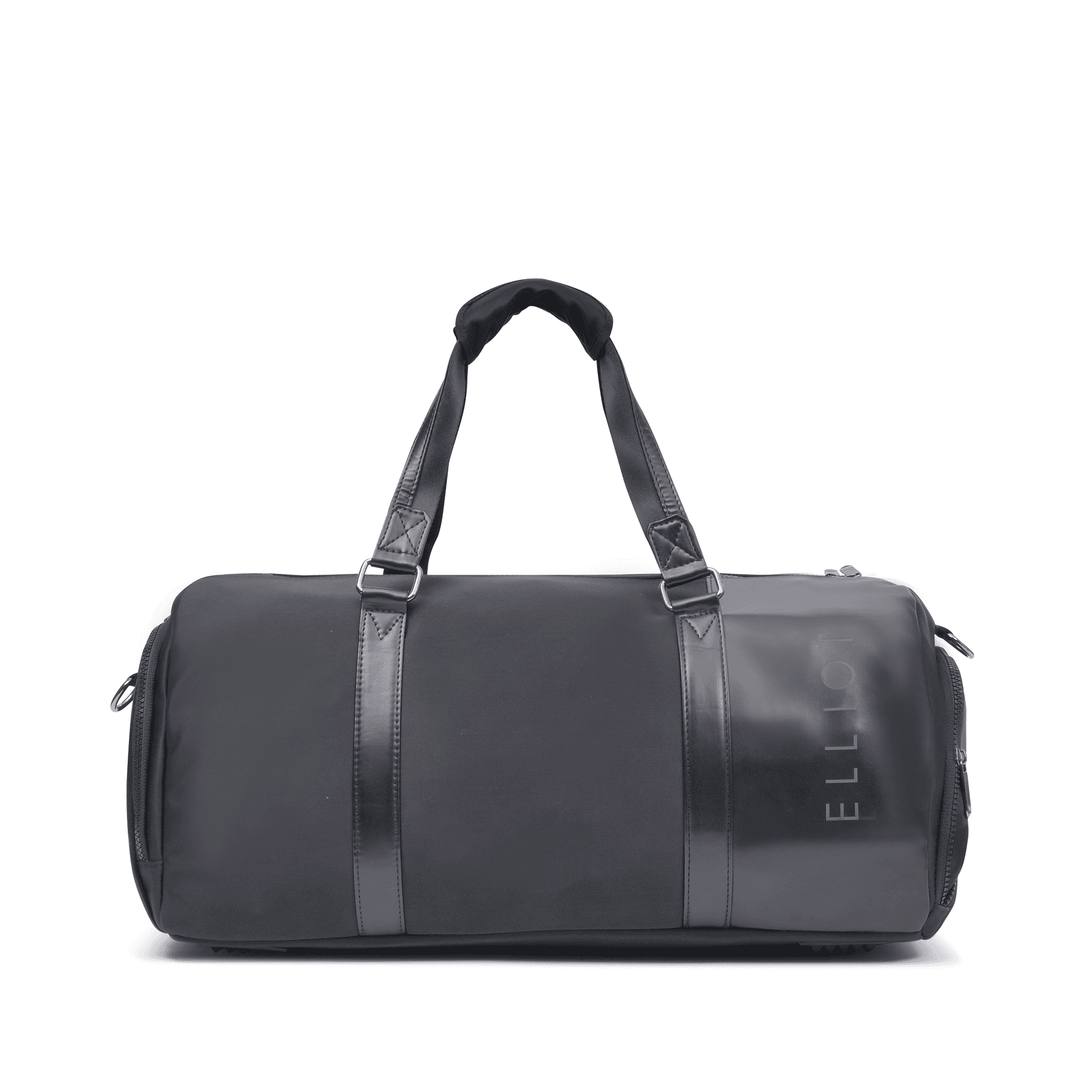 Elliot Hydra III Series Duffel Bag | Multipurpose Travel Bag with Shoe Pocket | Water-Resistant Fabric | Large Size – Black