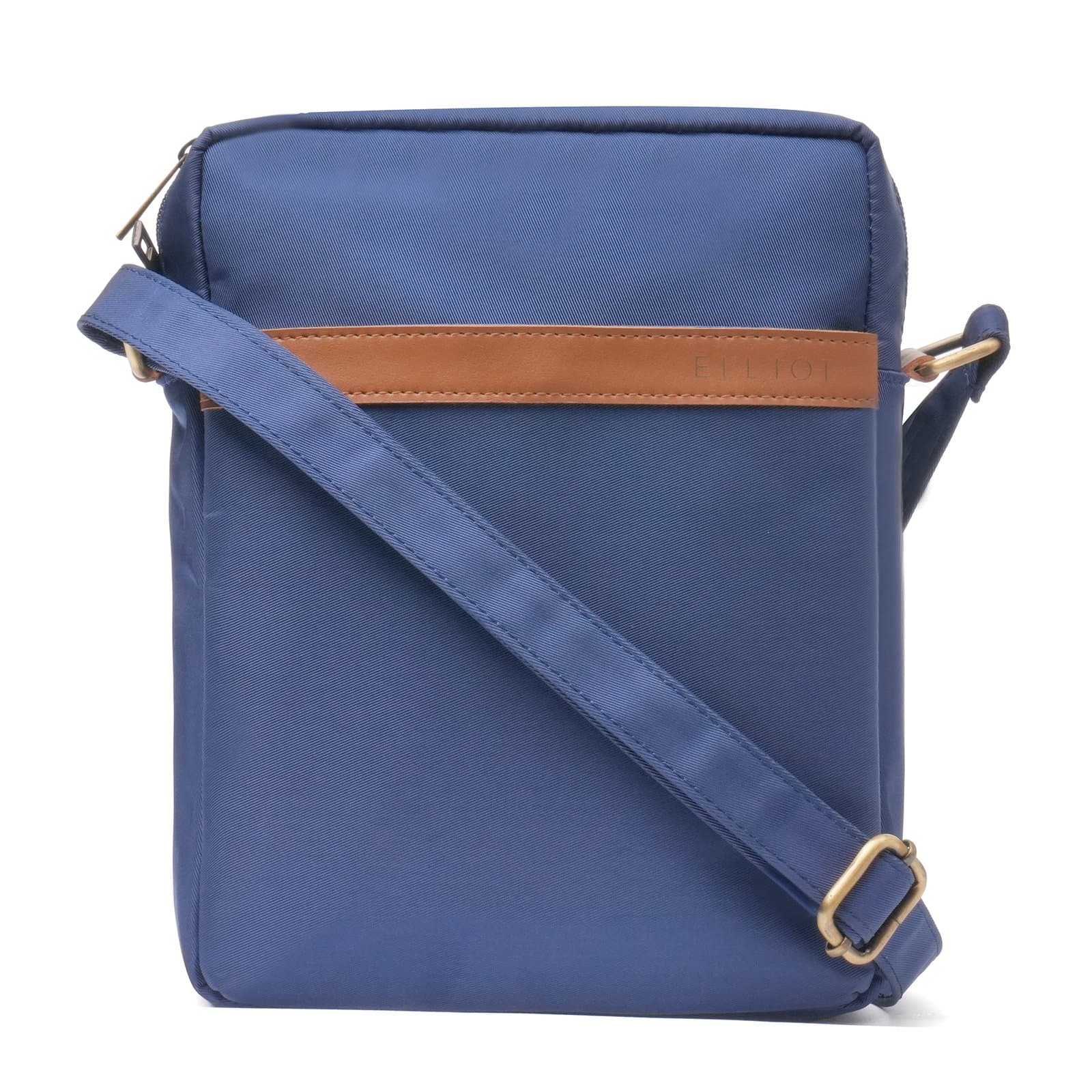 Elliot Easygo VI Series Matte Blue Sling Bag – Functional & Stylish Crossbody Bag with Secure Zippers, Ideal for Travel & Daily Use