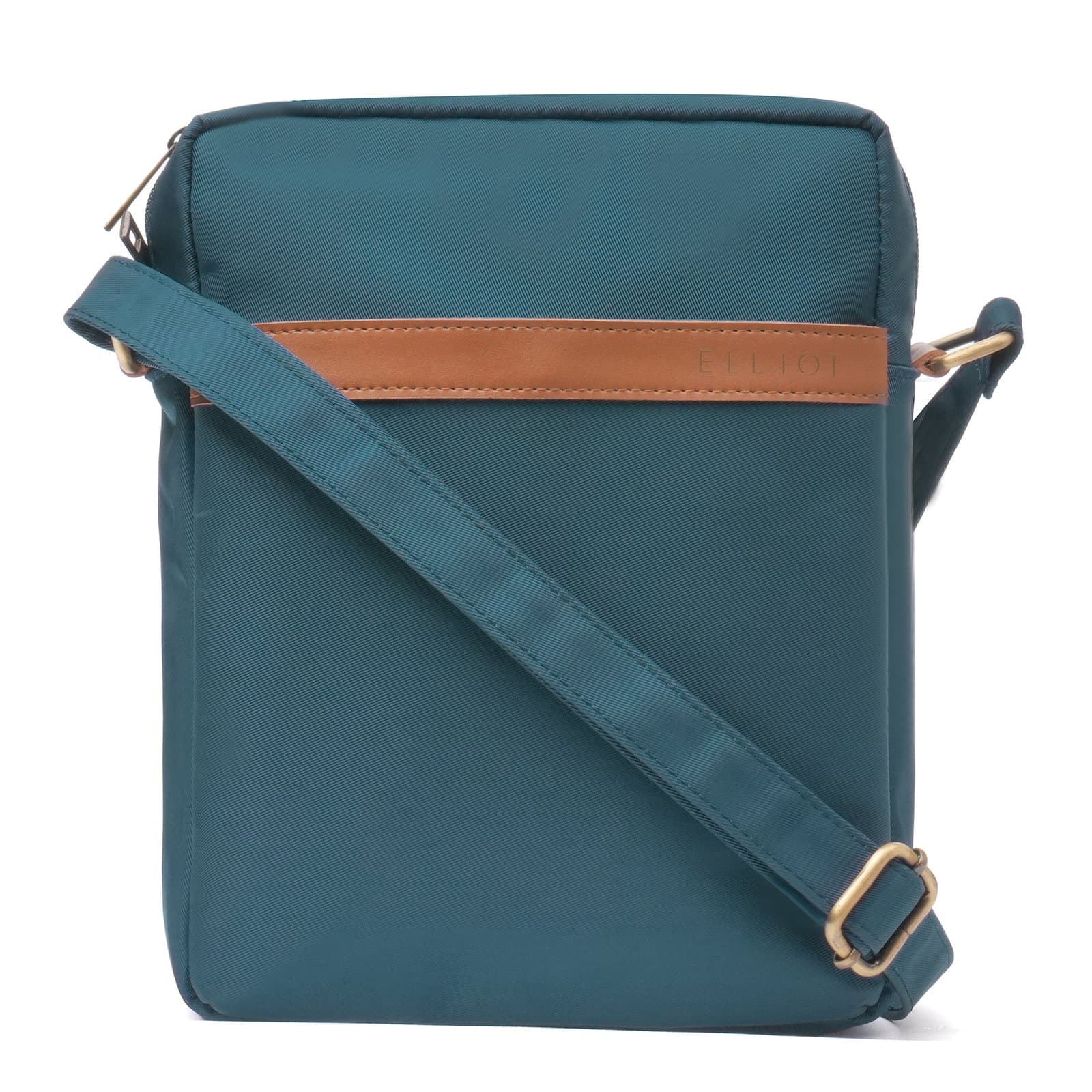 Elliot Easygo VI Series Matte Teal Blue Sling Bag – Functional & Stylish Crossbody Bag with Secure Zippers, Ideal for Travel & Daily Use