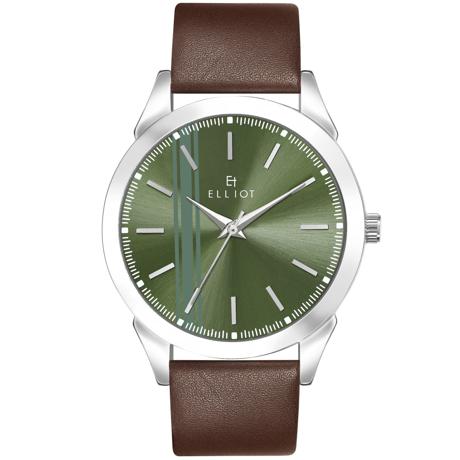 Elliot STV II Green Dial Watch for Men | Stylish 40mm Dial | Comfortable 22mm Strap | Sleek Design | Daily & Office Wear
