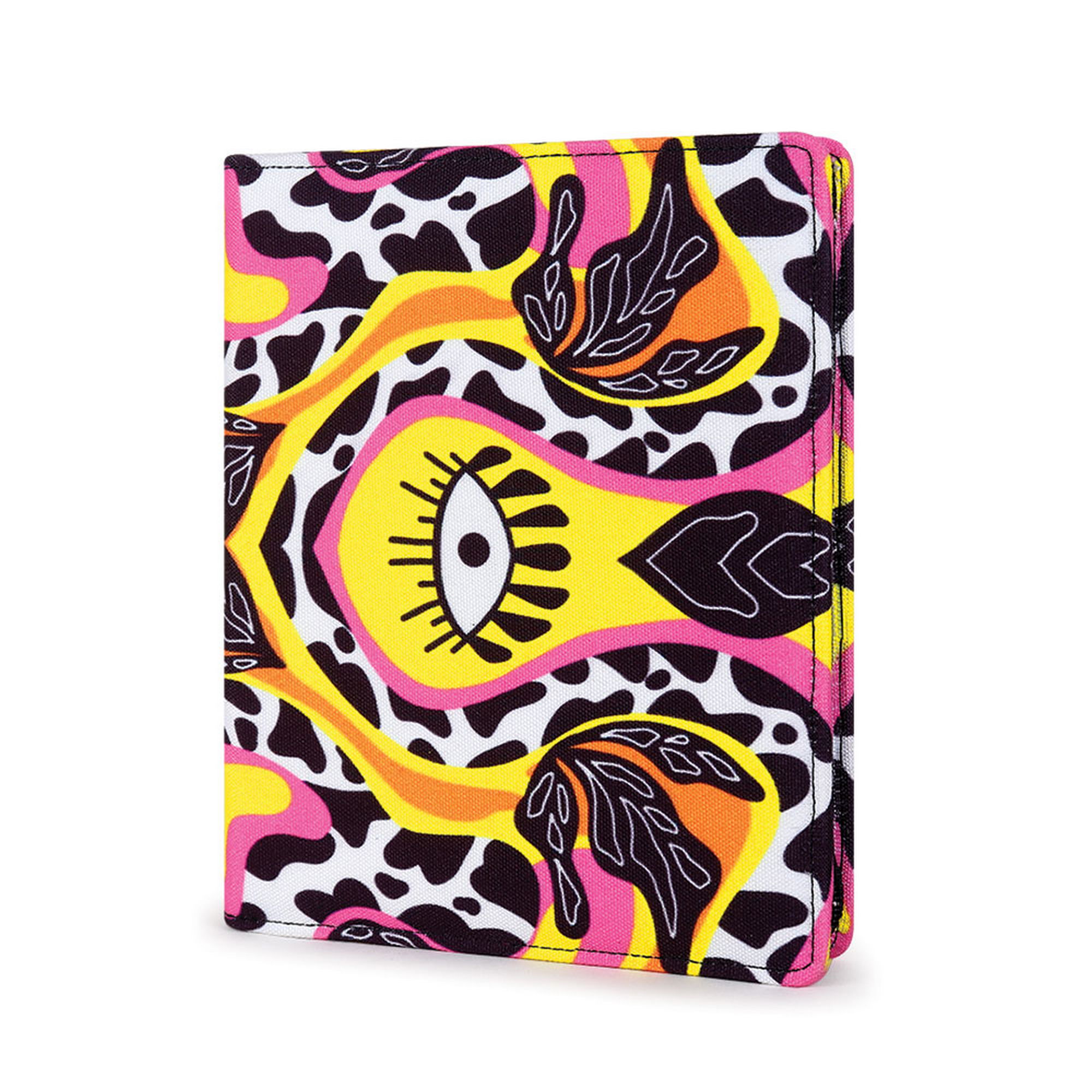 Elliot Bonded Canvas Fabric Art Series Multicolour Car Document Holder Owner Manual, Document Storage for Registration & Insurance Card, Driving Licence, RC Book