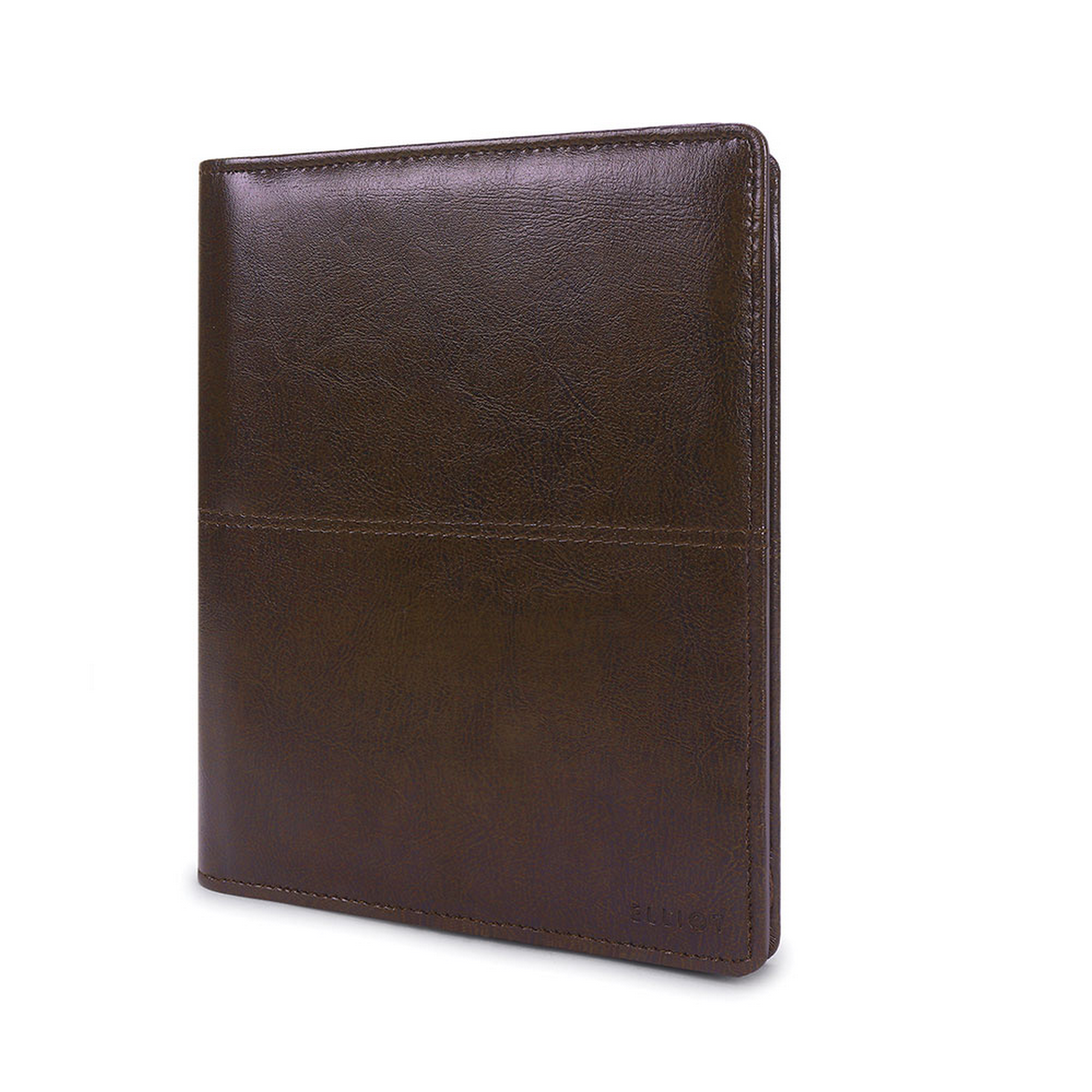 Elliot Bonded Vegan Leather Vet VII Series Brown Car Document Holder Owner Manual, Document Storage for Registration & Insurance Card, Driving Licence, RC Book