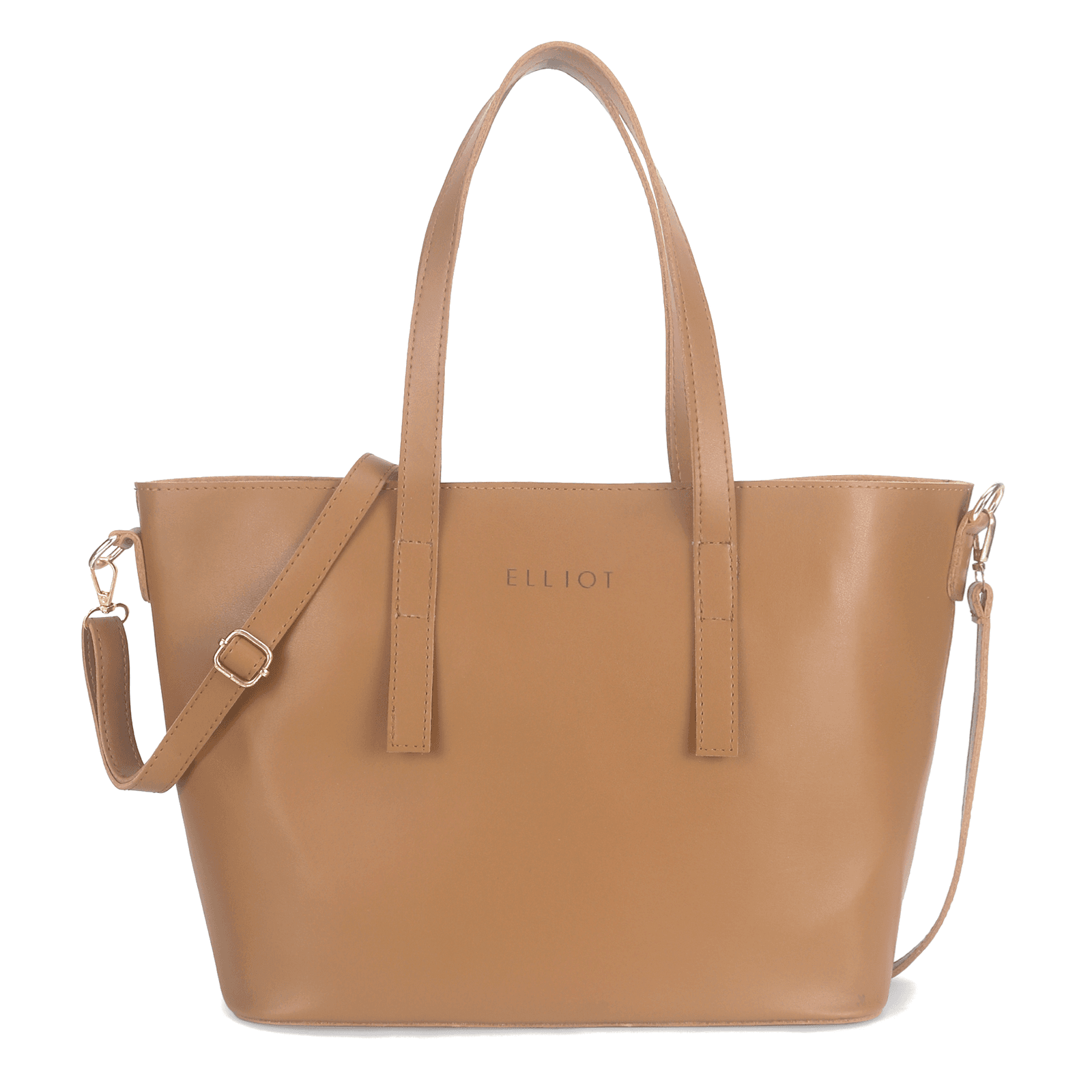 Elliot Apollo Series Tan Handbag for Women | Vegan Leather Tote with Magnetic Closure | Adjustable & Detachable Strap