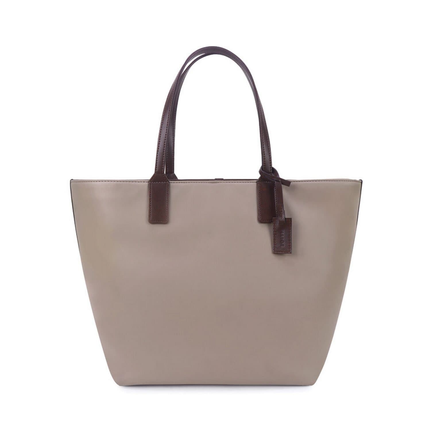 Elliot Elite V Tan Tote for Women – Premium Vegan Leather, Hook Closure, Large Main Compartment – Stylish & Practical Bag for Work, Travel & Casual Use