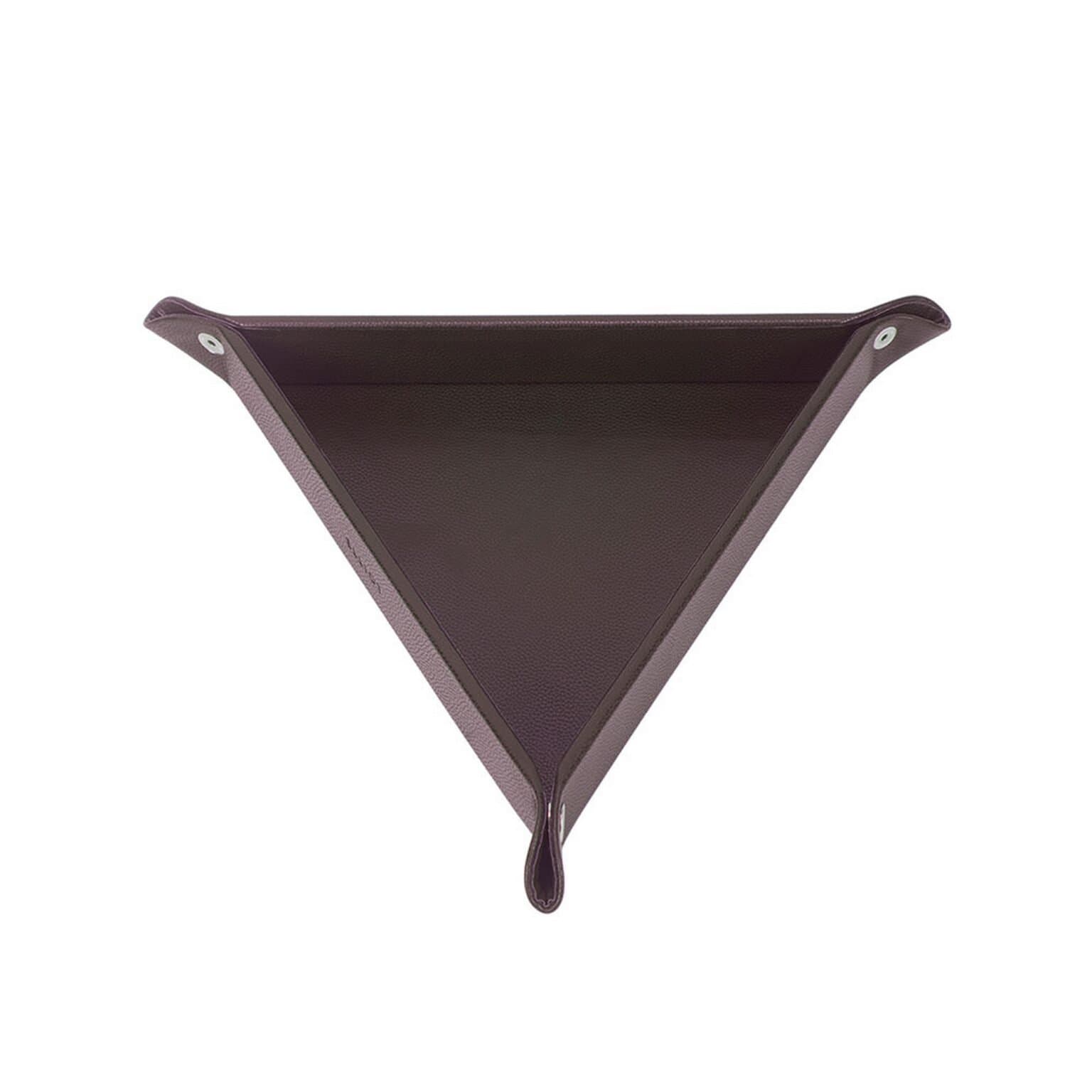 Elliot Faux Leather Tray Organizer with Wooden Base – Triangular Desk Storage Box for Keys, Watches, Mobile Phones, Jewellery, Coins, Office Supplies & Cosmetics